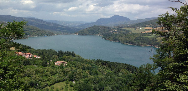 Carta escursionistica Lago Brasimone
